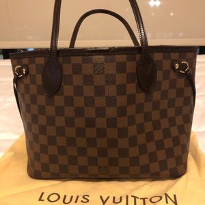 LOUIS VUITTON Damien Ebene Neverfull PM EUC